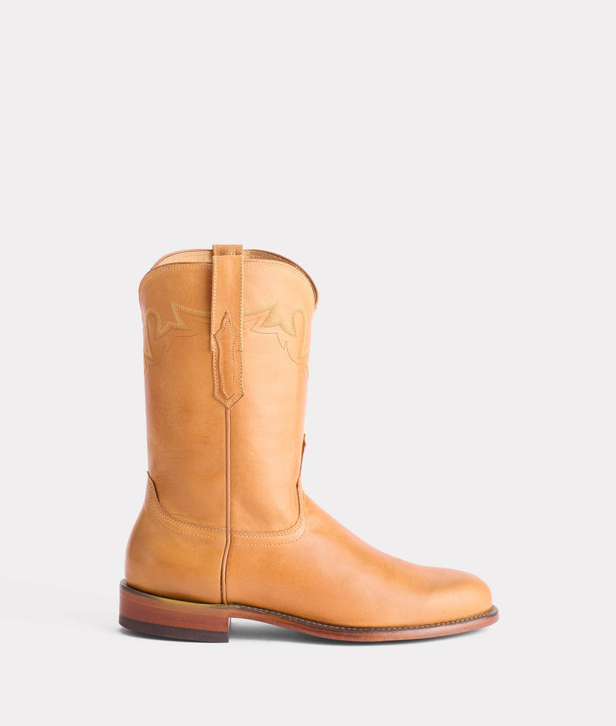 Men's Lucchese Sunset Roper Cowboy Boots in Honey Tan CL6504 C2