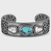 Montana SilverSmith Boot Stitch Turquoise Cuff Bracelet BC6604 SS26