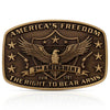 Belt Buckle 2nd Amendment Heritage Attitude Montana Silversmith A272