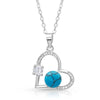 Montana Silversmith Open Heart Turquoise Pearl Necklace NC4501 SS25