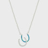 Montana Silversmith River Lights Double Horseshoe Opal Necklace NC3977 SS25