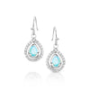 Montana Silversmith River Lights on Ice Teardrop Earrings ER2536 SS26