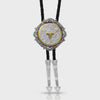 Montana Silversmith Silver and Gold Engraved Button Bolo Tie BT366-384S FW26