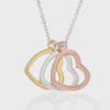 Montana Silversmith Trio Heart Shadow Charm Necklace NC4494 FW26