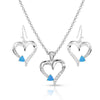 Montana Silversmiths  Love Everlasting Opal Crystal Jewelry Set JS5708 SS25