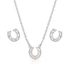 Montana Silversmiths Delicate Glamour Horseshoe Jewelry Set JS5769 SS25