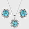 Montana Silversmiths Inner Love Turquoise Jewelry Set JS6124 SS25