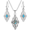Montana Silversmiths Montana Skies Turquoise Jewelry Set JS6102 SS25