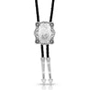 Montana Silversmiths Scalloped Square Bolo Tie BT5278NF SS25