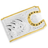 Montana Silversmiths Two-Tone Carved Horseshoe Money Clip MCL5236 SS25