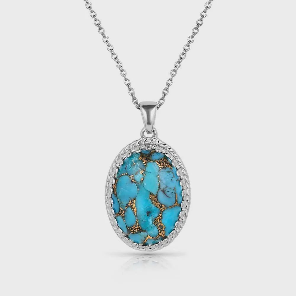 Montana Silversmiths Wisdom of the West Turquoise Necklace NC5787 SS25
