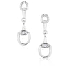 Silver Earrings Snaffle Bit Enjoy the Ride by Montana Silversmiths Jewelry QER6084