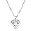 Silver Fierce Hearts Necklace with Turquoise Stone Montana Silversmiths Jewelry NC6103