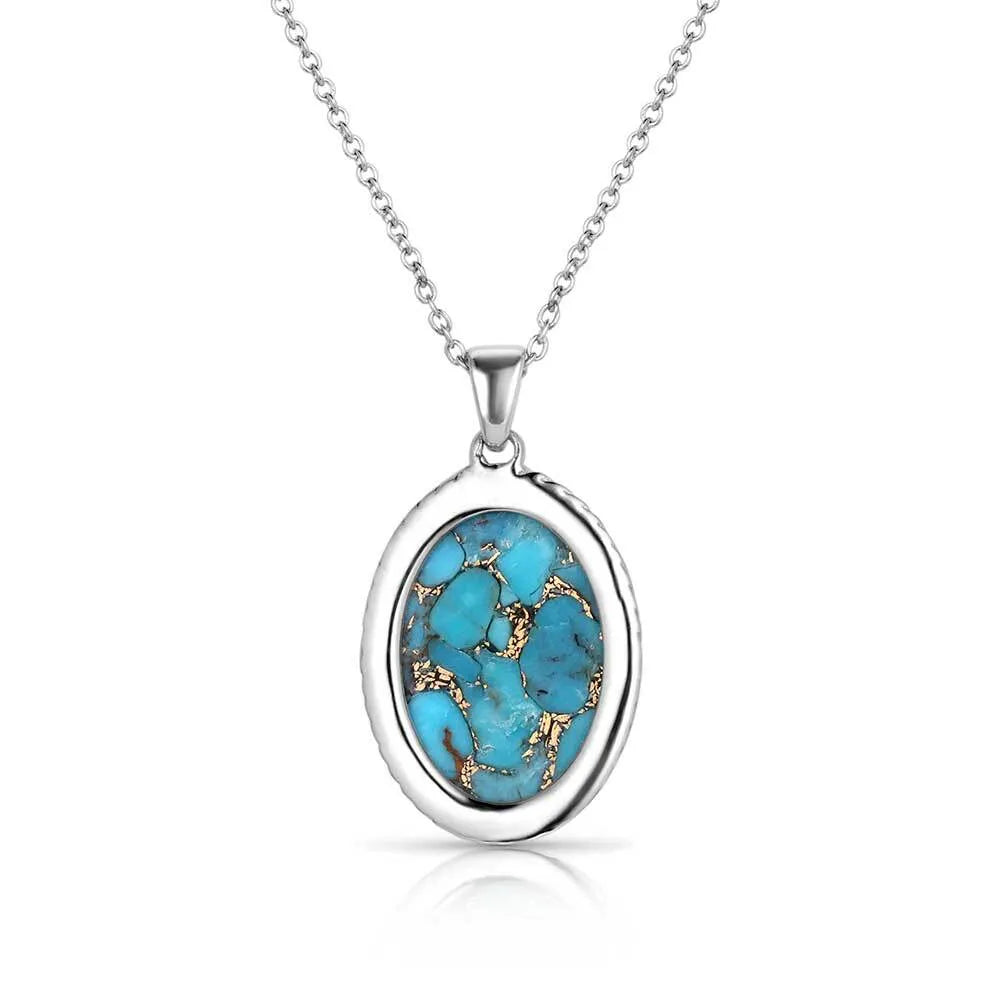 Montana Silversmiths Wisdom of the West Turquoise Necklace NC5787 SS25