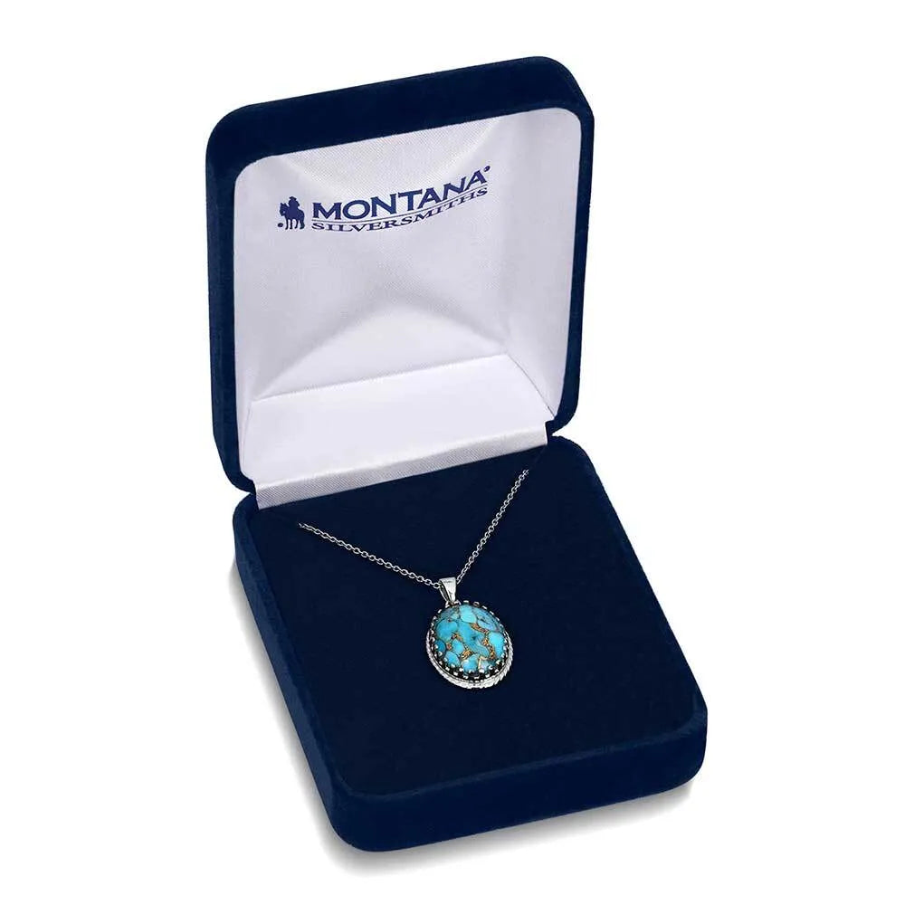 Montana Silversmiths Wisdom of the West Turquoise Necklace NC5787 SS25