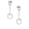 Silver Earrings Snaffle Bit Enjoy the Ride by Montana Silversmiths Jewelry QER6084