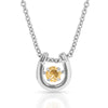 Montana Silversmith Dancing Birthstone Horseshoe Necklace Topaz NC4742-NOV FW26