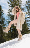NIS Irina Pink Tall Pyton 1915400B WOMEN'S LEATHER Winter Boots