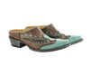 Old Gringo ML3701-1 Quiroga Women's Mule in Brass and AQUA