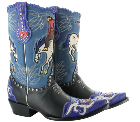 CORRAL C3980 FLOURESCENT NEON Orange White COWBOY Boots ON SALE!