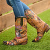 Old Gringo L3779-2 Boots Catarina in Brown Day of the Dead Cowboy Boots catarina-womens