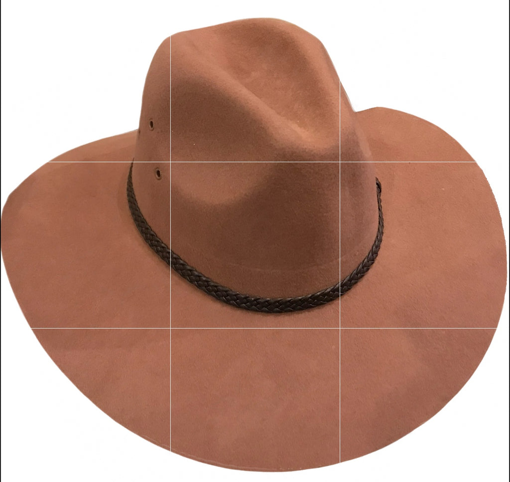 Outback Survival Gear Nullarbor 100% Australian Wool Hat in MOCCA