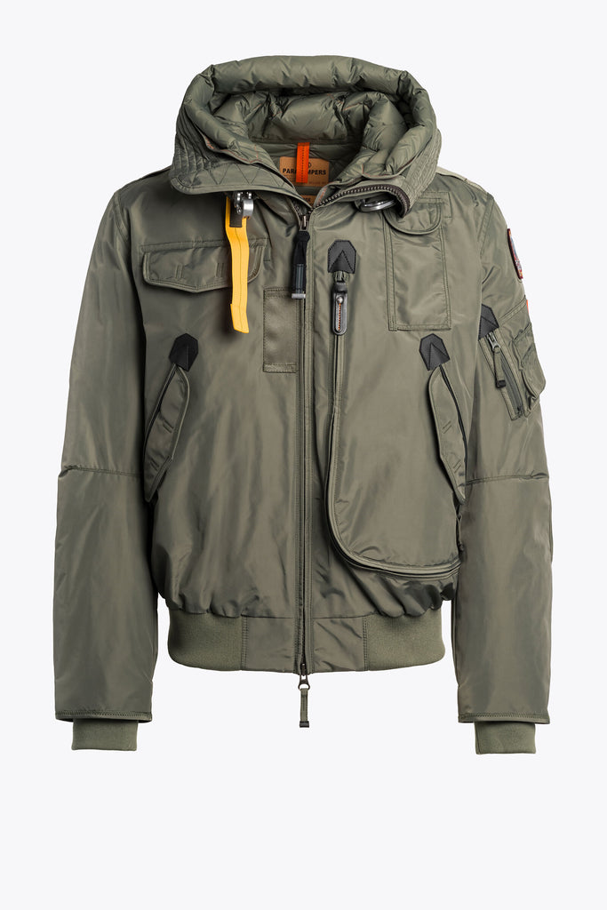 Parajumper Men s Gobi Down Bomber Thyme 24WMPMJKMA01 Saratoga Saddlery International Boutiques