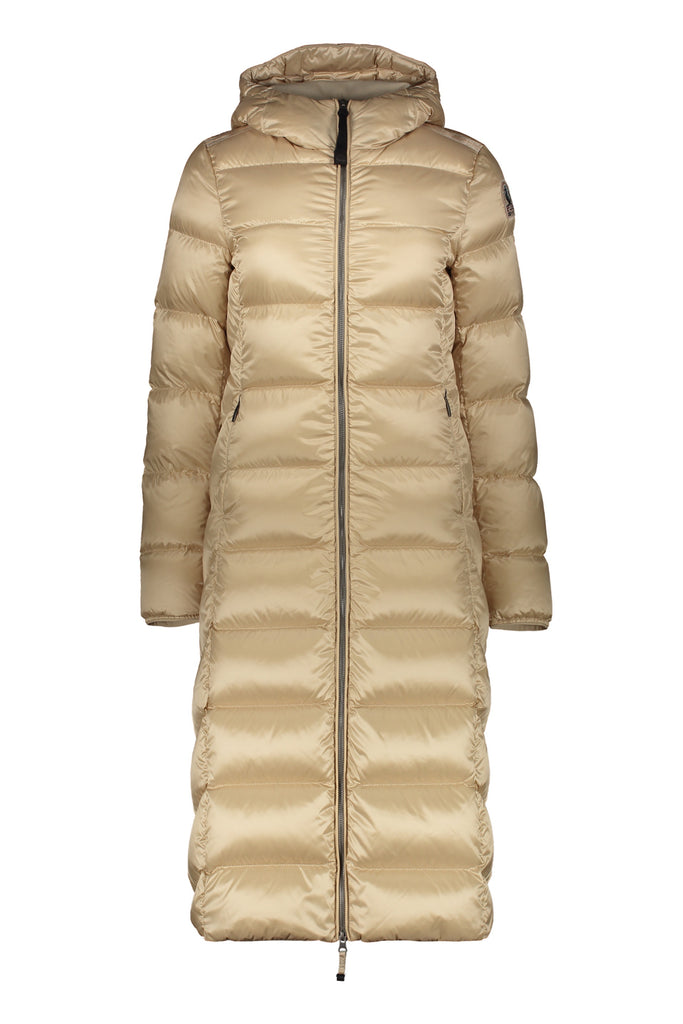 Parajumpers Leah Woman Extra Long Winter Down Coat in Tapioca Beige 23WM-PWPUSX33