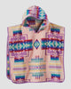 Pendleton Kids Jacquard Hooded PINK Towel XB243-51163 FW25