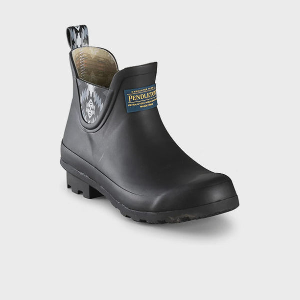 Pendleton Classic Papago Park Chelsea Short Rain Boot in Black 62041 - Saratoga Saddlery & International Boutiques