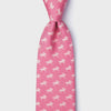 Alynn Men's Silk Pink Tie Photo Finish Derby Horse Race AL301574 SS26