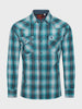 RODEO Men's Western Long Sleeve Plaid Shirts with Snap Buttons PS400L-412 SS25