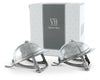 Vagabond House Pewter Riding Helmet Hat Salt & Pepper Set H116H SS25