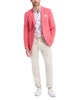 Robert Graham Men's Sport Coat Blazer in Coral Pink Harston Woven