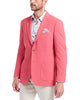 Robert Graham Men's Sport Coat Blazer in Coral Pink Harston Woven