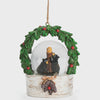 Roman Black Bear and Wreath Waterglobe Ornament 138178 FW25