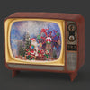 Roman Lighted Musical Swirl Retro Confetti Lite TV with Santa at an Amusement Park 137200 FW25