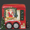 Roman Lighted Swirl Trailer with Santa Selling Cocoa - Confetti Lites 138180 FW25