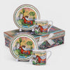 Running Horse Design Bone China Espresso Coffee Cup & Saucer