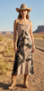 W.A.Y Poly Strap Champagne Black Horse Dress 194746 SS26