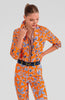 Gretchen Scott Boyfriend Shirt - Stunning Stippling Orange TPBFSSC