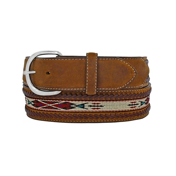 Tony Lama Laced Edge Horse Hair Ribbon Belt 5A109 FW2426up