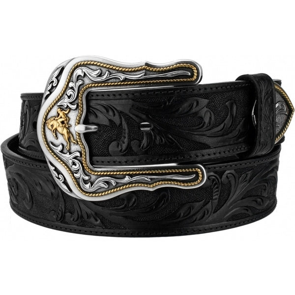 Tony Lama Westerly Ride Black Western Leather Belt C41513 - Saratoga Saddlery & International Boutiques