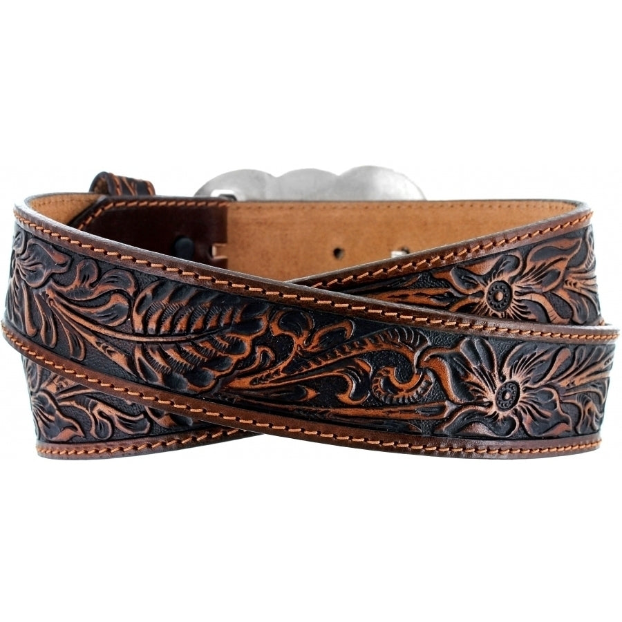 Tony Lama Leather Belt Bandit Queen Pistols & Flowers USA Made C51155