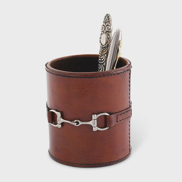 Vagabond Leather Stirrup Office Pen Holder H966BBFW25 - Saratoga Saddlery & International Boutiques