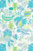 Women's Blouse in Ocean Turquoise by Gretchen Scott Boyfriend Shirt- Blooming Party