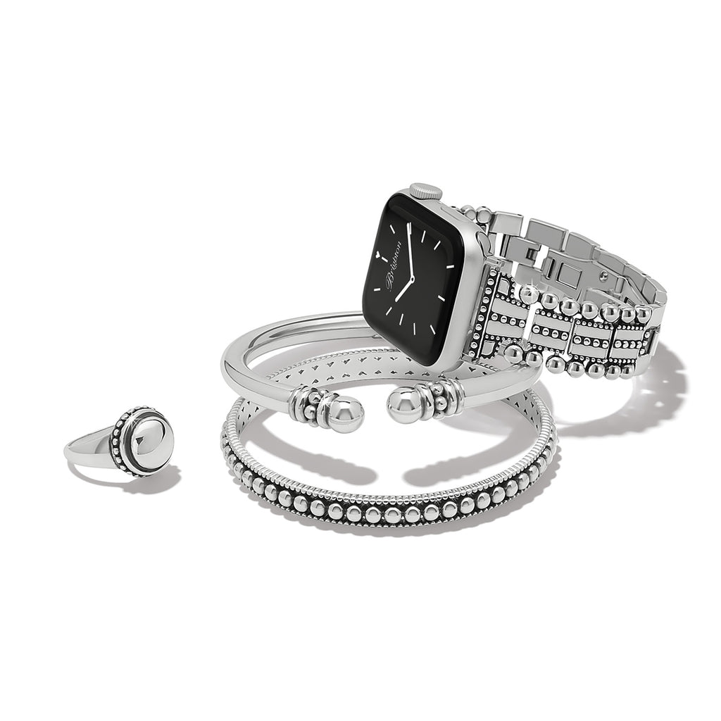 Women's Silver Apple Watch Band by Brighton Pretty Tough Enamel Watch Band W10510