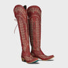 Lane Boots Lexington Knee High Corset Ruby Red LB0562E-055