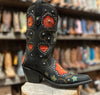 Womens Black Cowboy Boots Liberty Black Anabella Nubuck Grace In Black 