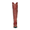 Lane Boots Lexington Knee High Corset Ruby Red LB0562E-055